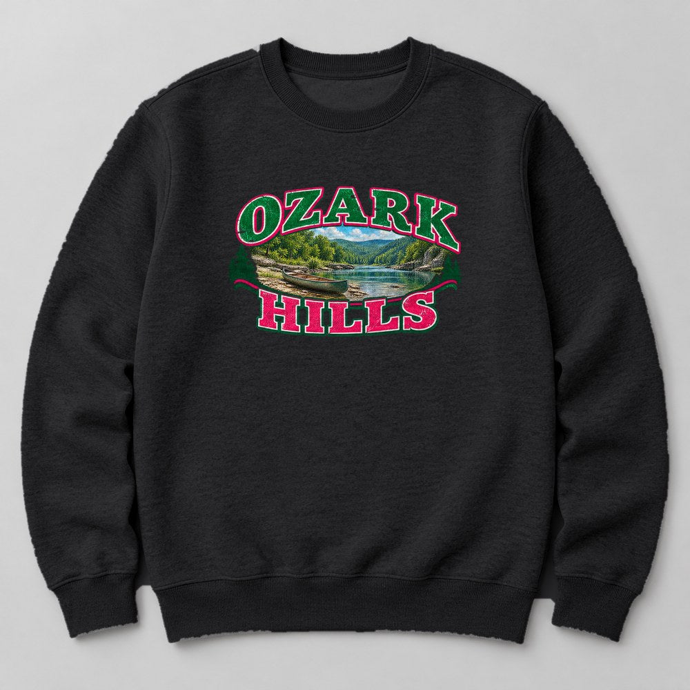 Ozark Hills Sweatshirt in Black