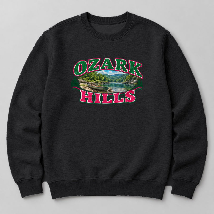 Ozark Hills Sweatshirt in Black