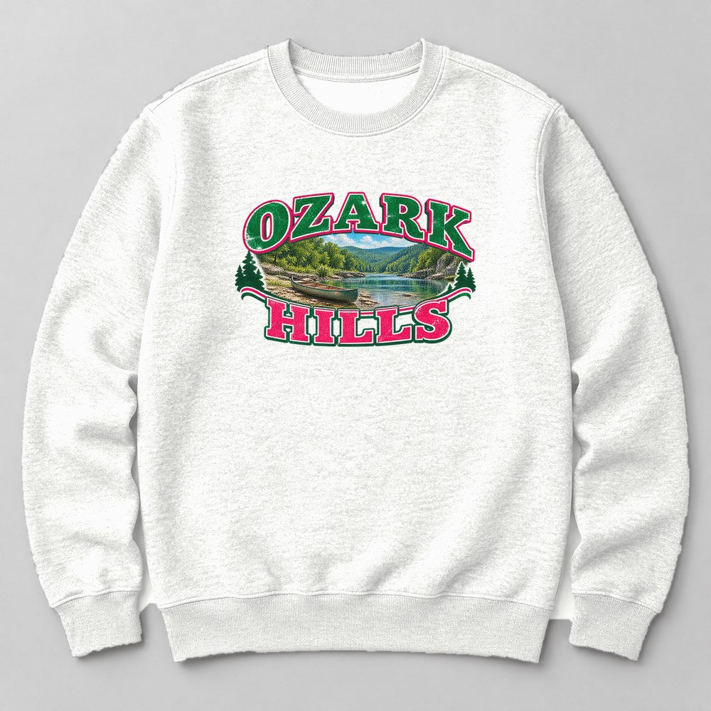 Ozark Hills Sweatshirt in White