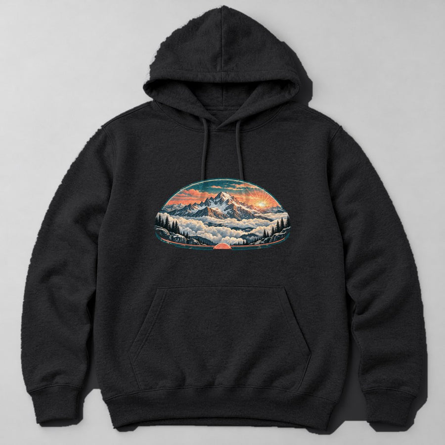 Sunrise Summit Hoodie in Black