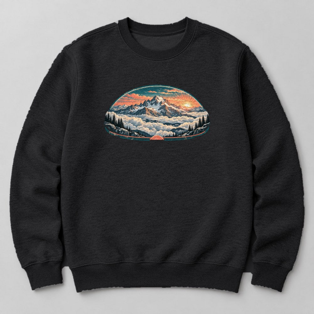 Sunrise Summit Sweatshirt in Black