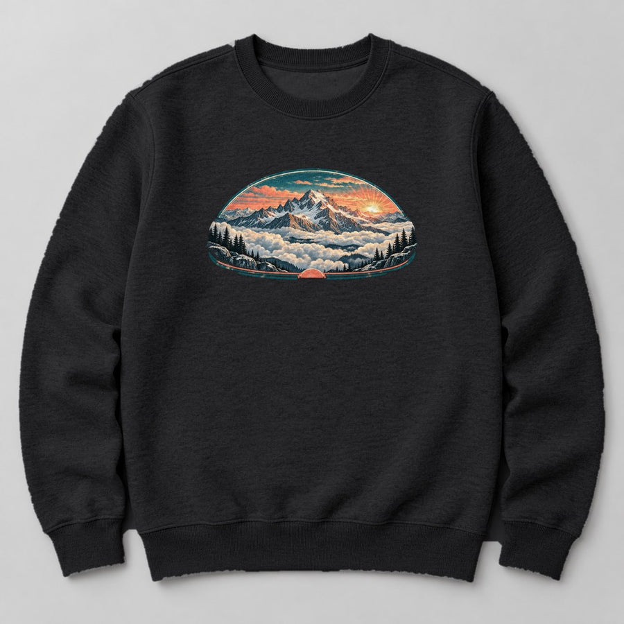 Sunrise Summit Sweatshirt in Black