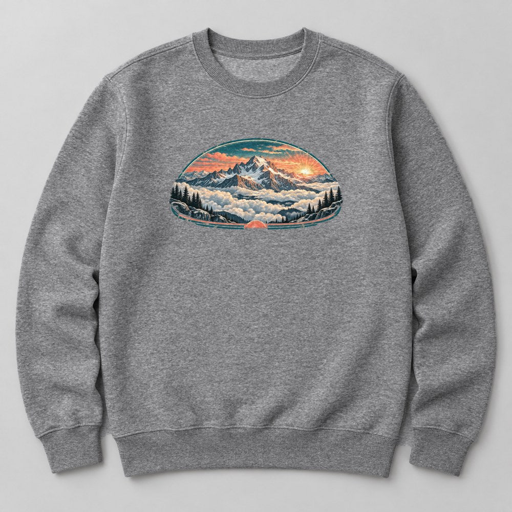 Sunrise Summit Sweatshirt in Heather Grey