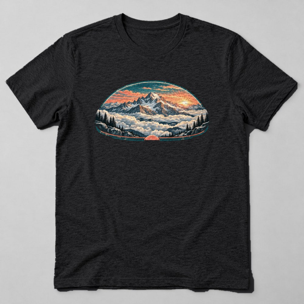 Sunrise Summit T-Shirt in Black