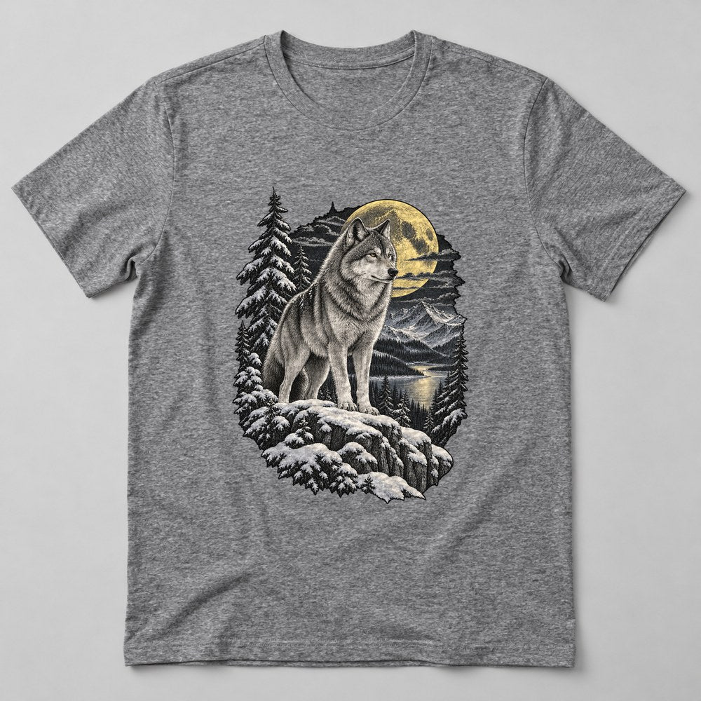 Wolf Ridge T-Shirt in Heather Grey