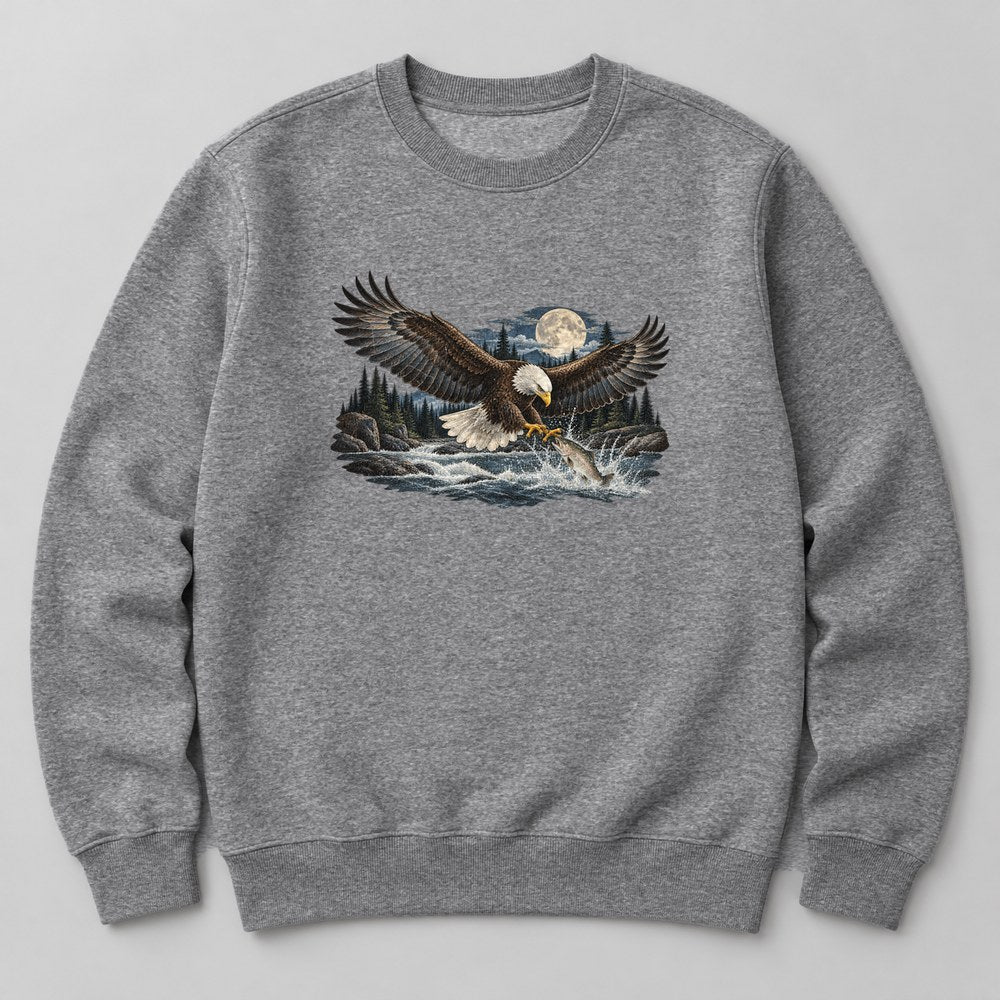Bald Eagle River Sweatshirt in Heather Grey