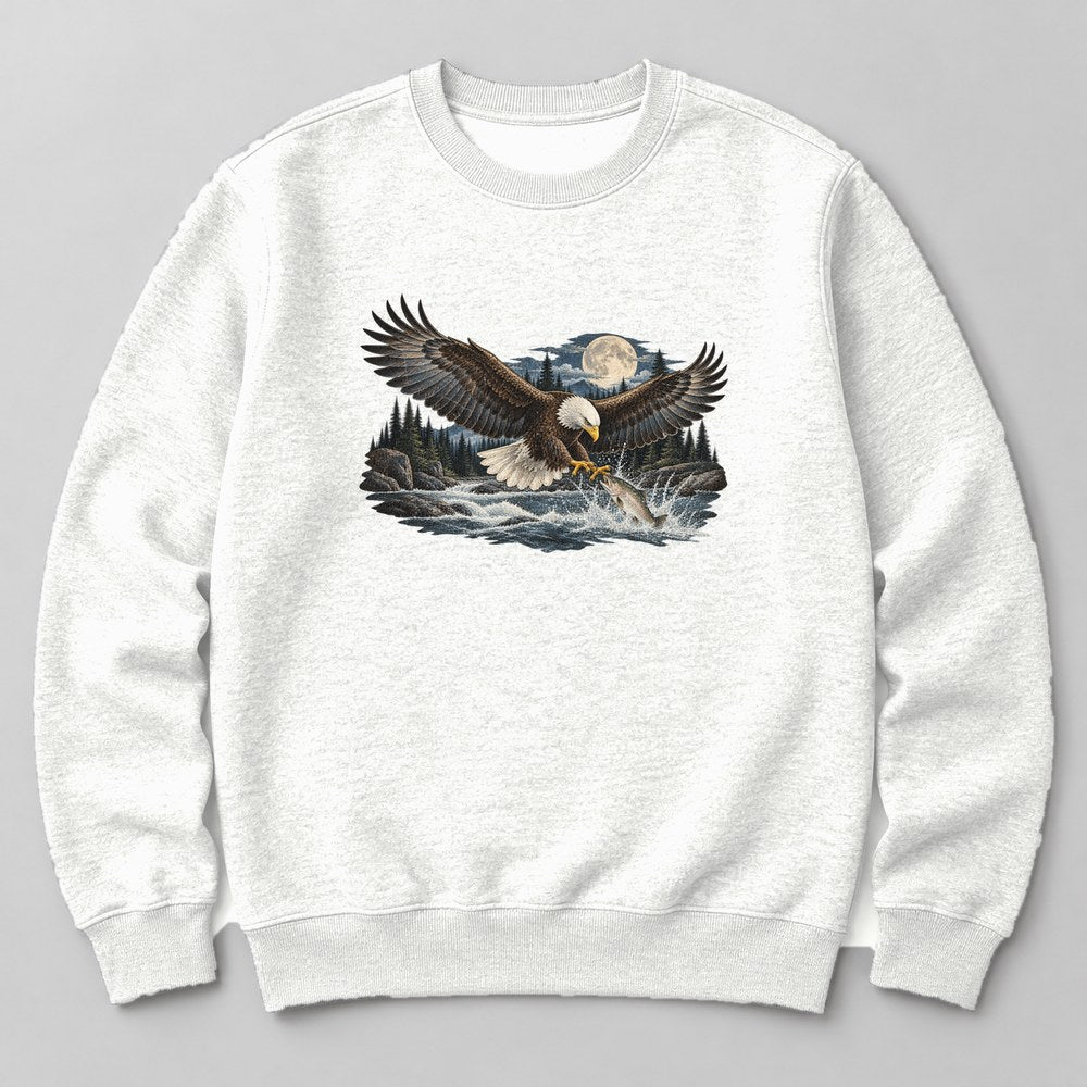 Bald Eagle River Sweatshirt in White