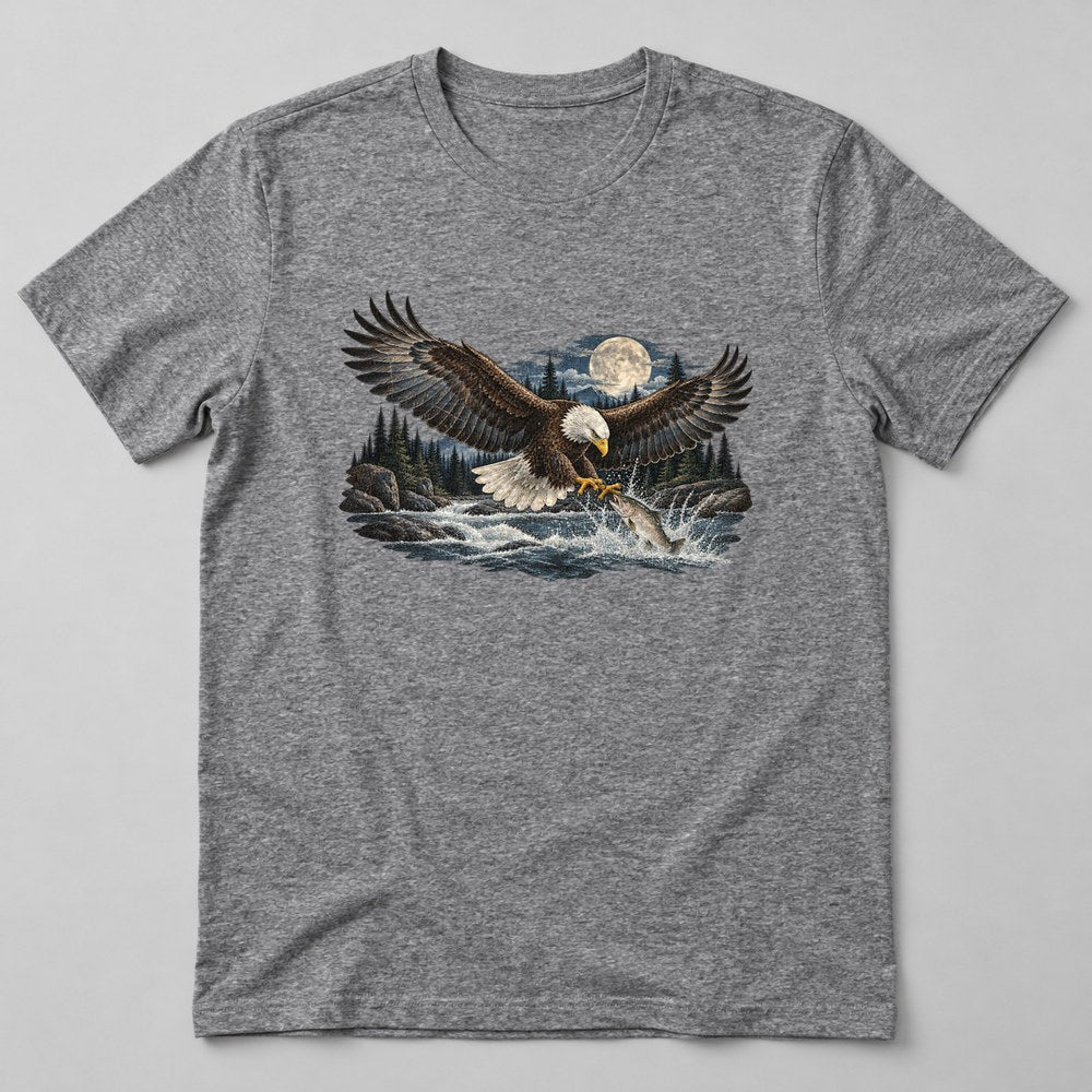 Bald Eagle River T-Shirt in Heather Grey