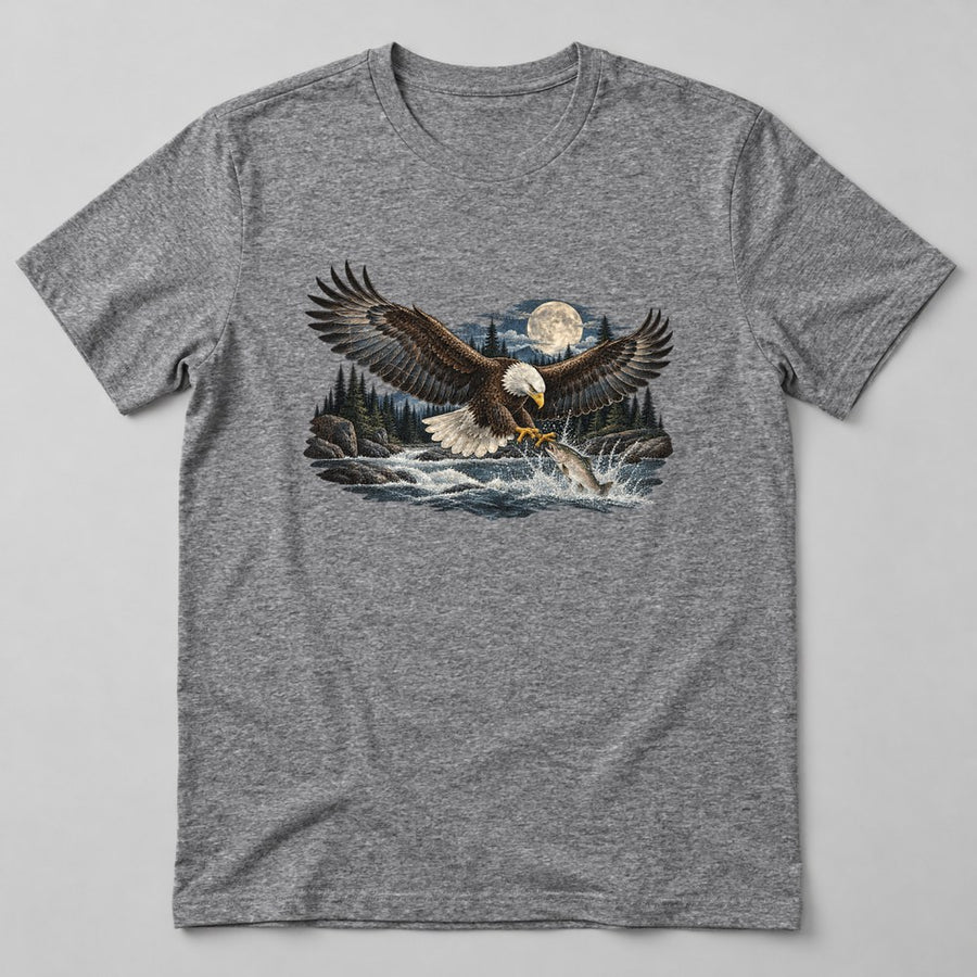 Bald Eagle River T-Shirt in Heather Grey