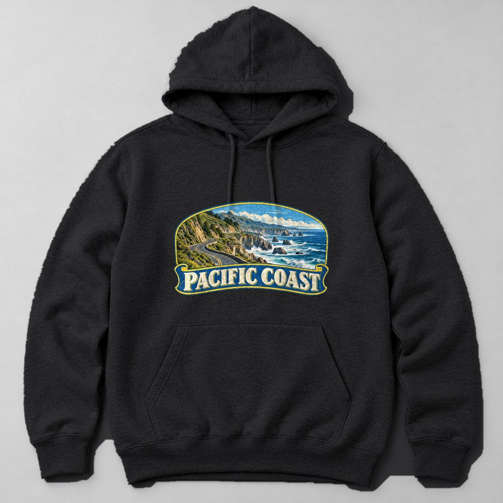 Pacific Coast Hoodie in Black
