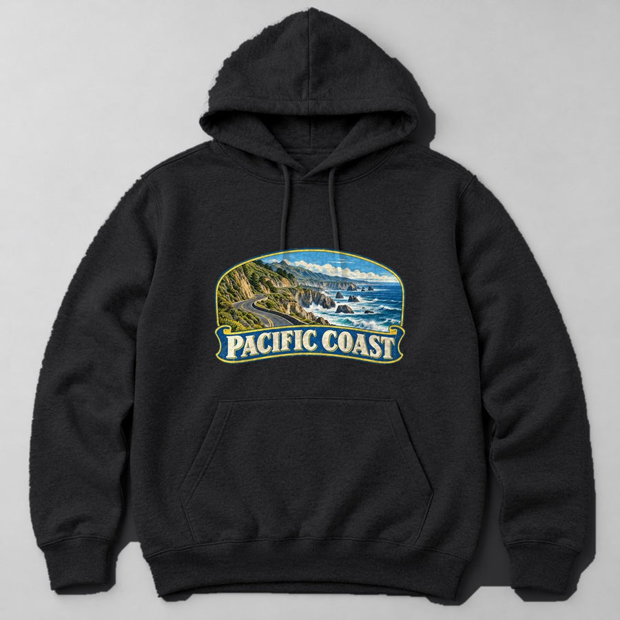 Pacific Coast Hoodie in Black