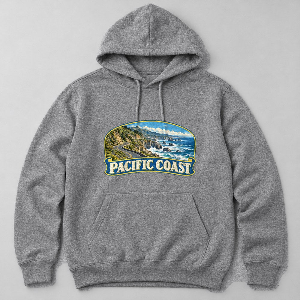 Pacific Coast Hoodie in Heather Grey