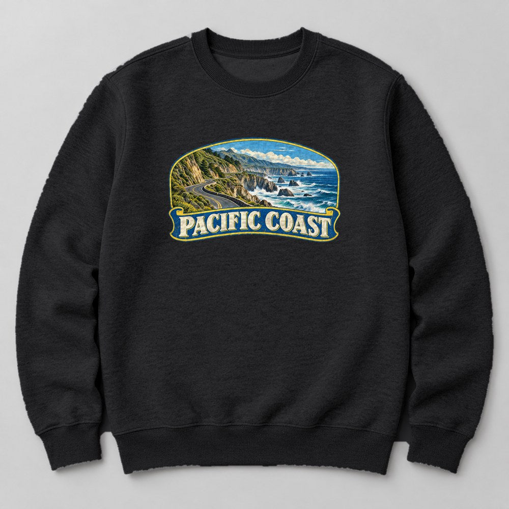 Pacific Coast Sweatshirt in Black