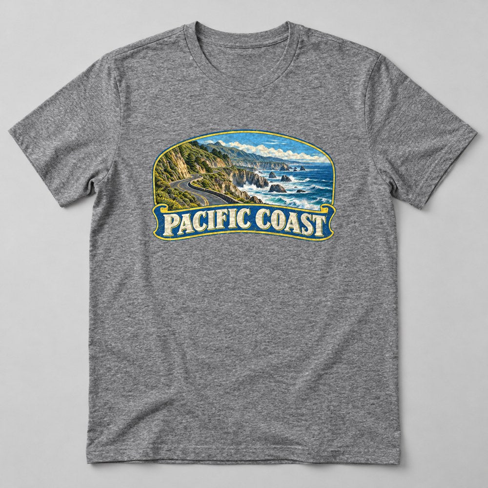 Pacific Coast T-Shirt in Heather Grey