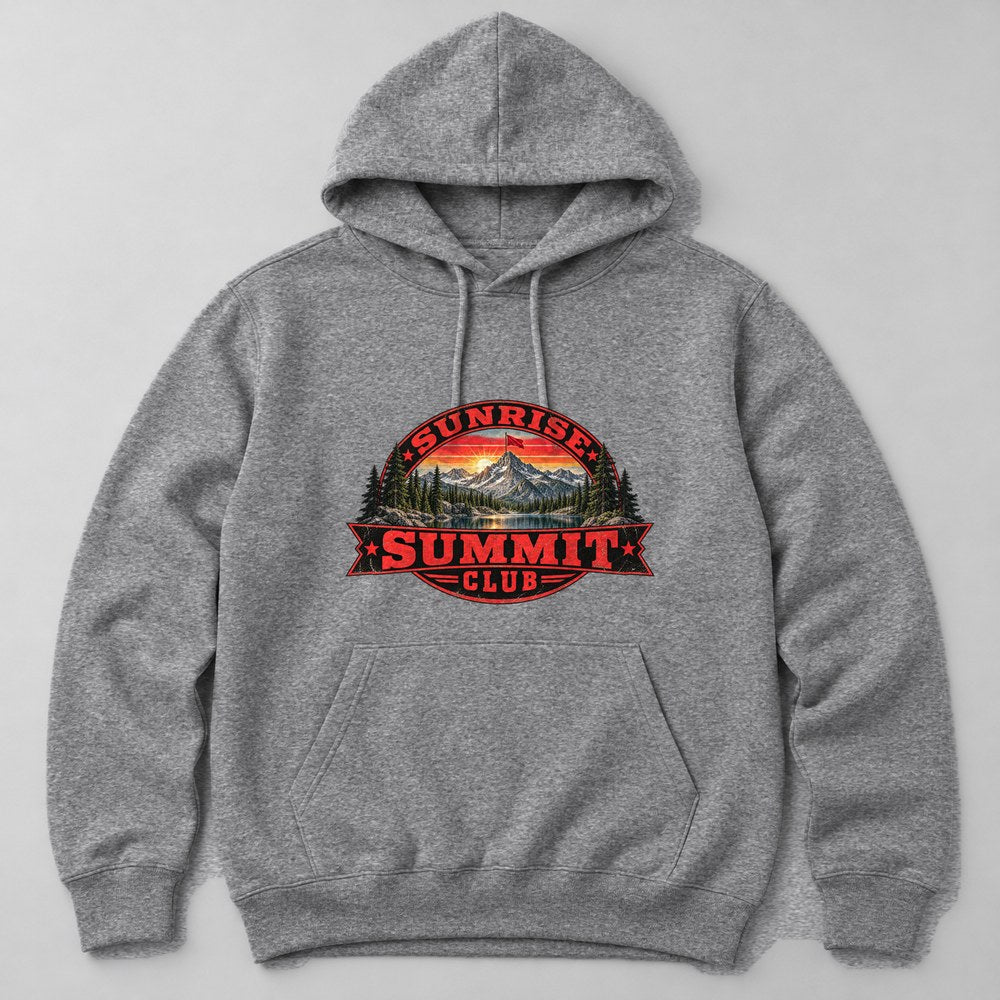 Sunrise Summit Club Hoodie in Heather Grey