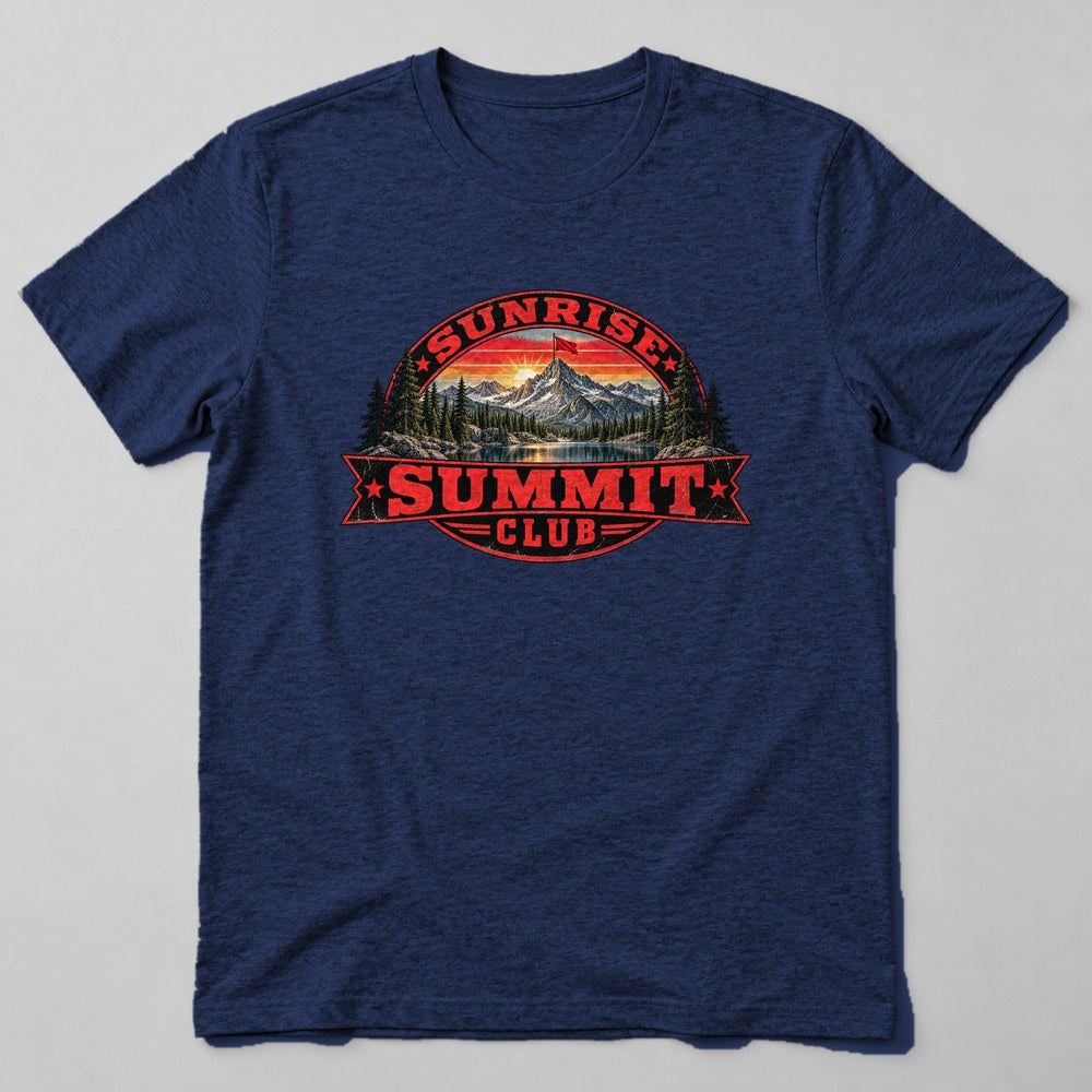 Sunrise Summit Club T-Shirt in Navy