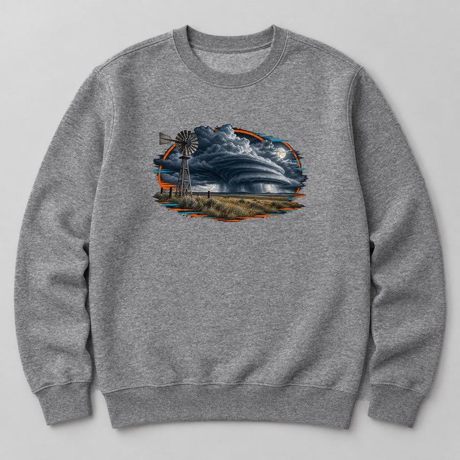 Prairie Storm Sweatshirt in Heather Grey