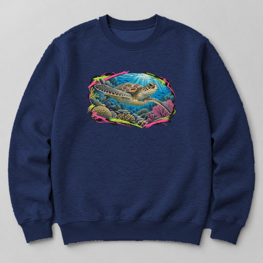 Ocean Turtle Sweatshirt in Navy