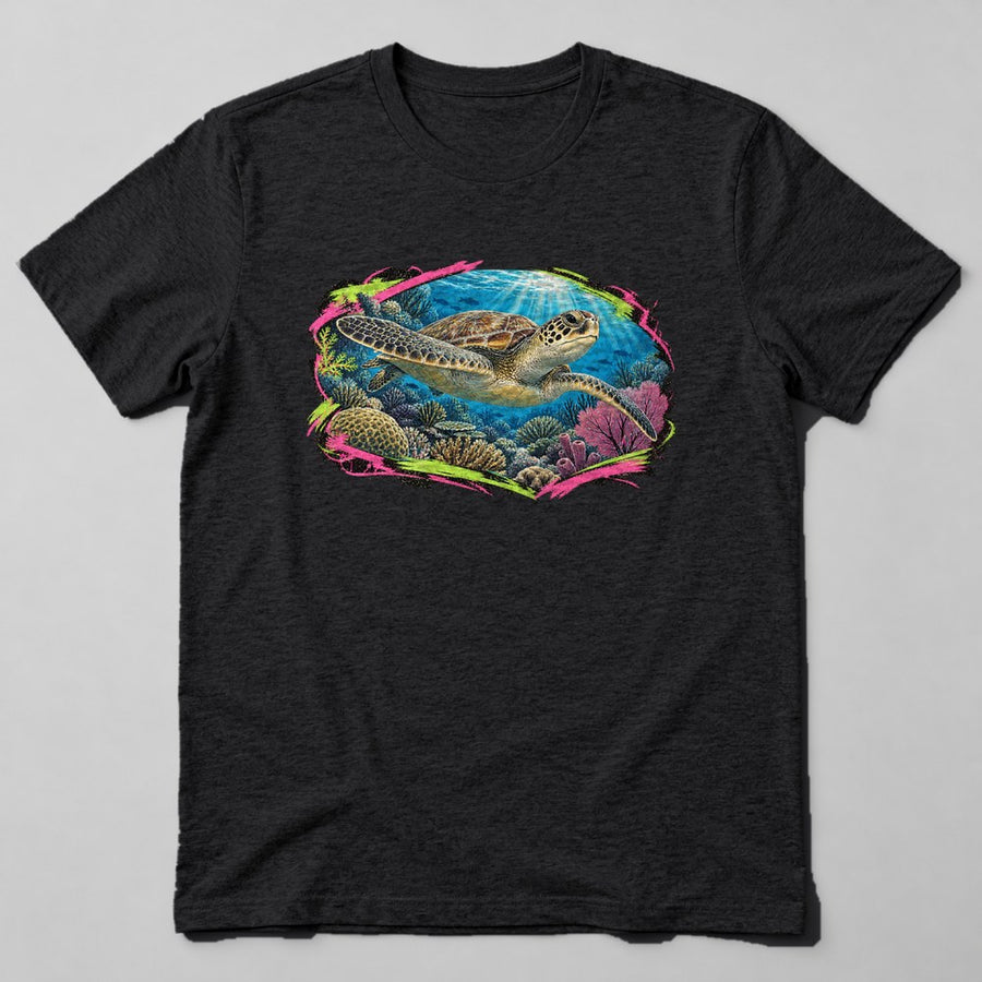Ocean Turtle T-Shirt in Black