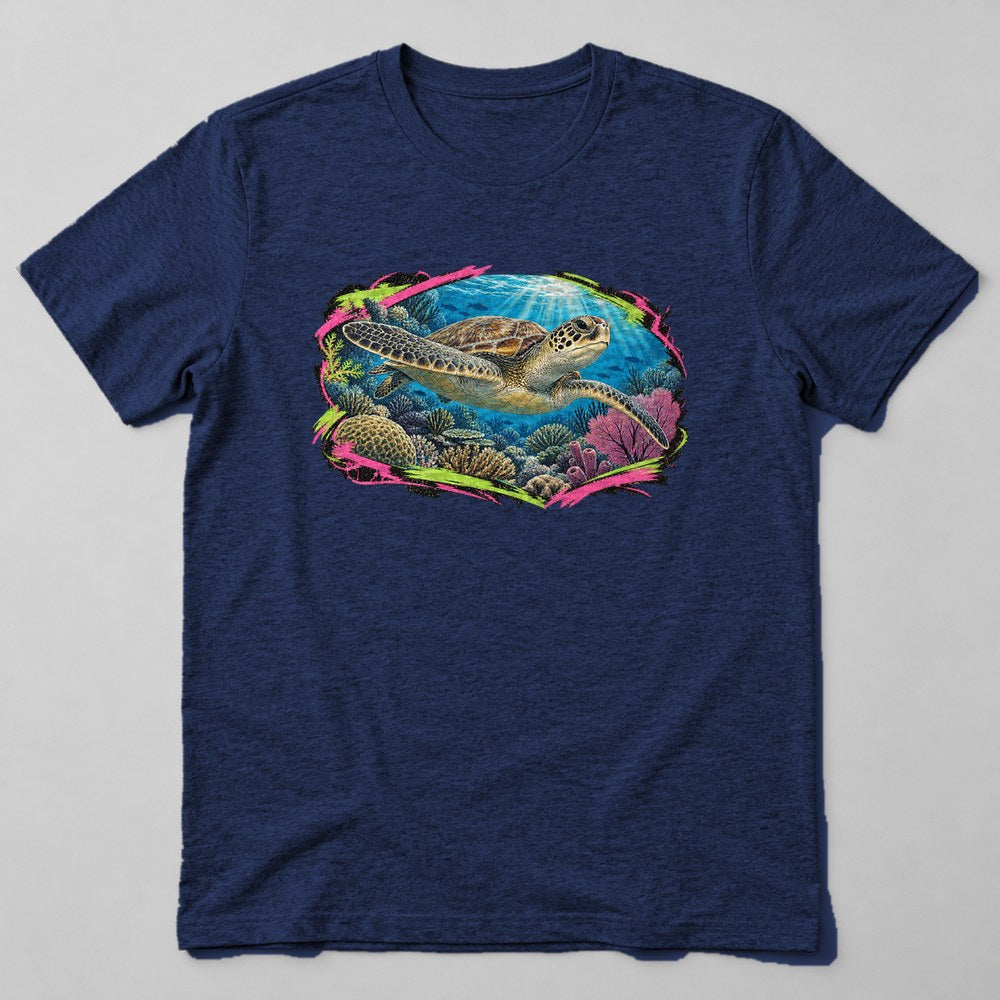 Ocean Turtle T-Shirt in Navy
