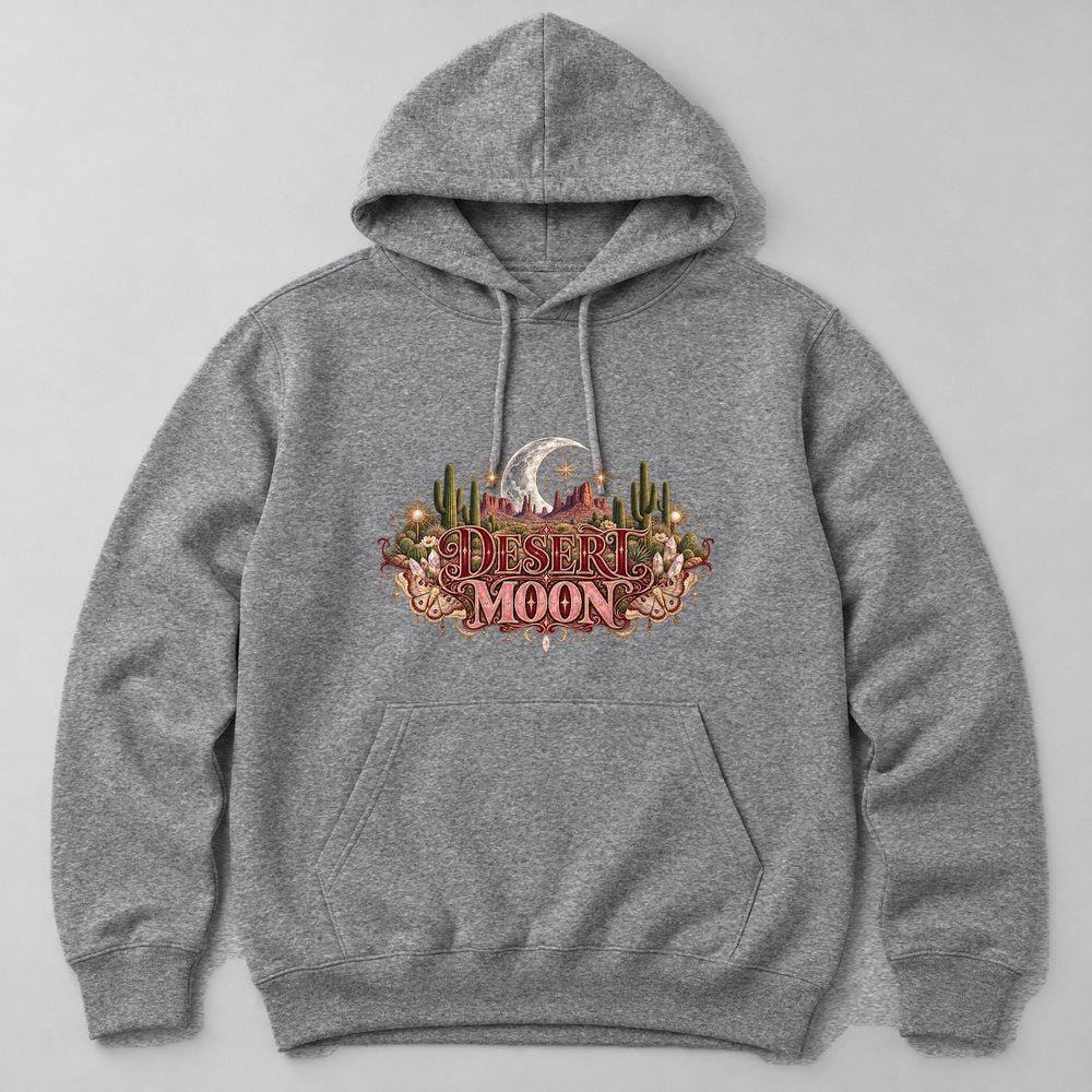 Desert Moon Hoodie in Heather Grey