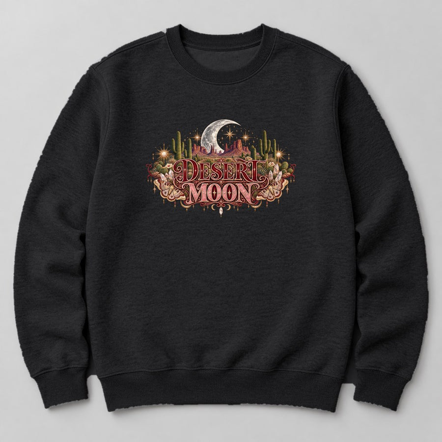 Desert Moon Sweatshirt in Black