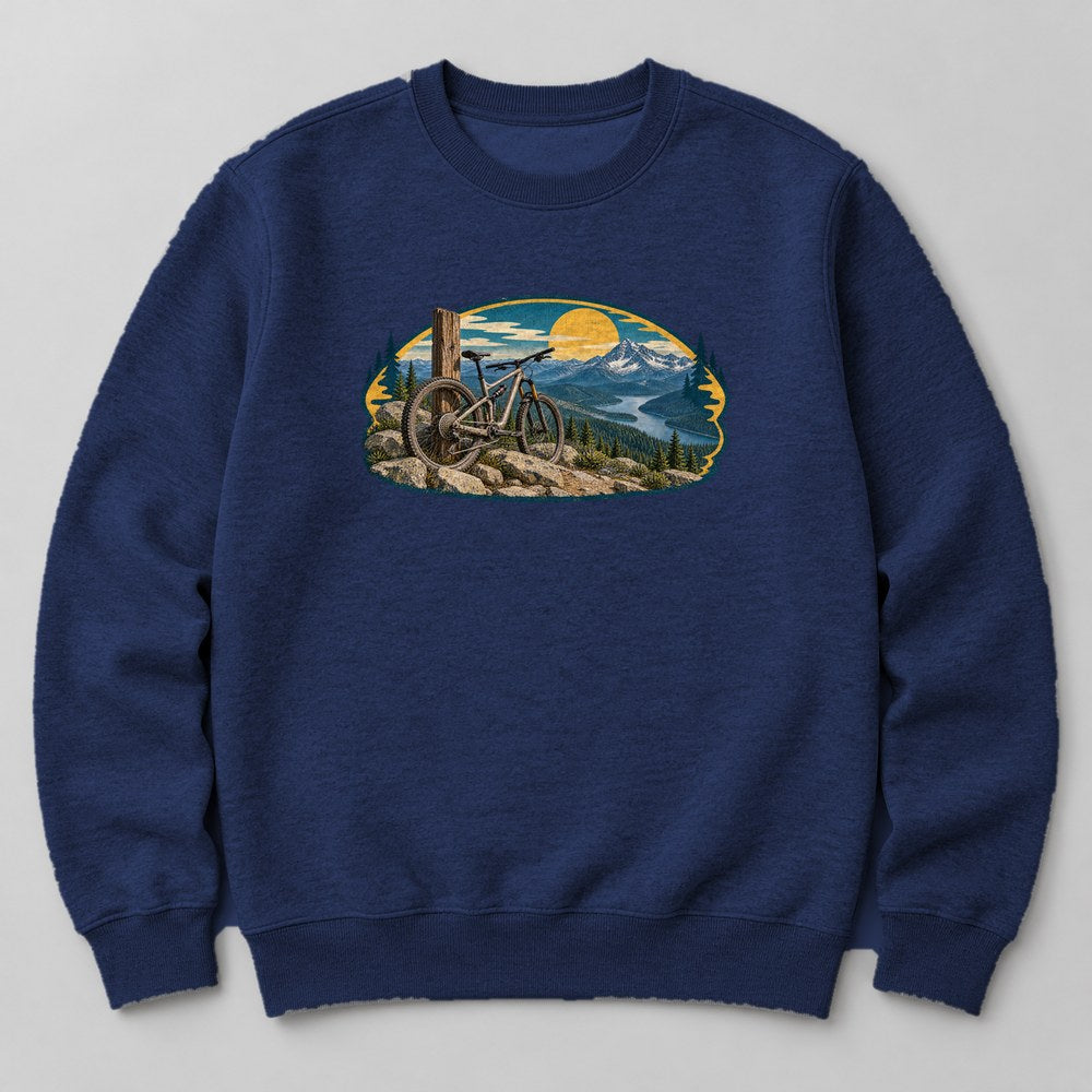 Mountain Biker Trail Sweatshirt in Navy