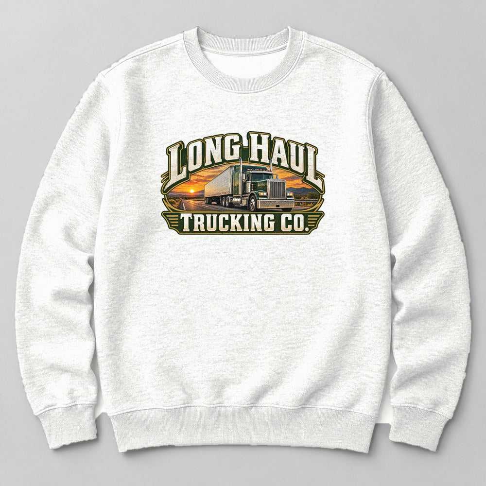 Long Haul Trucking Co. Sweatshirt in White
