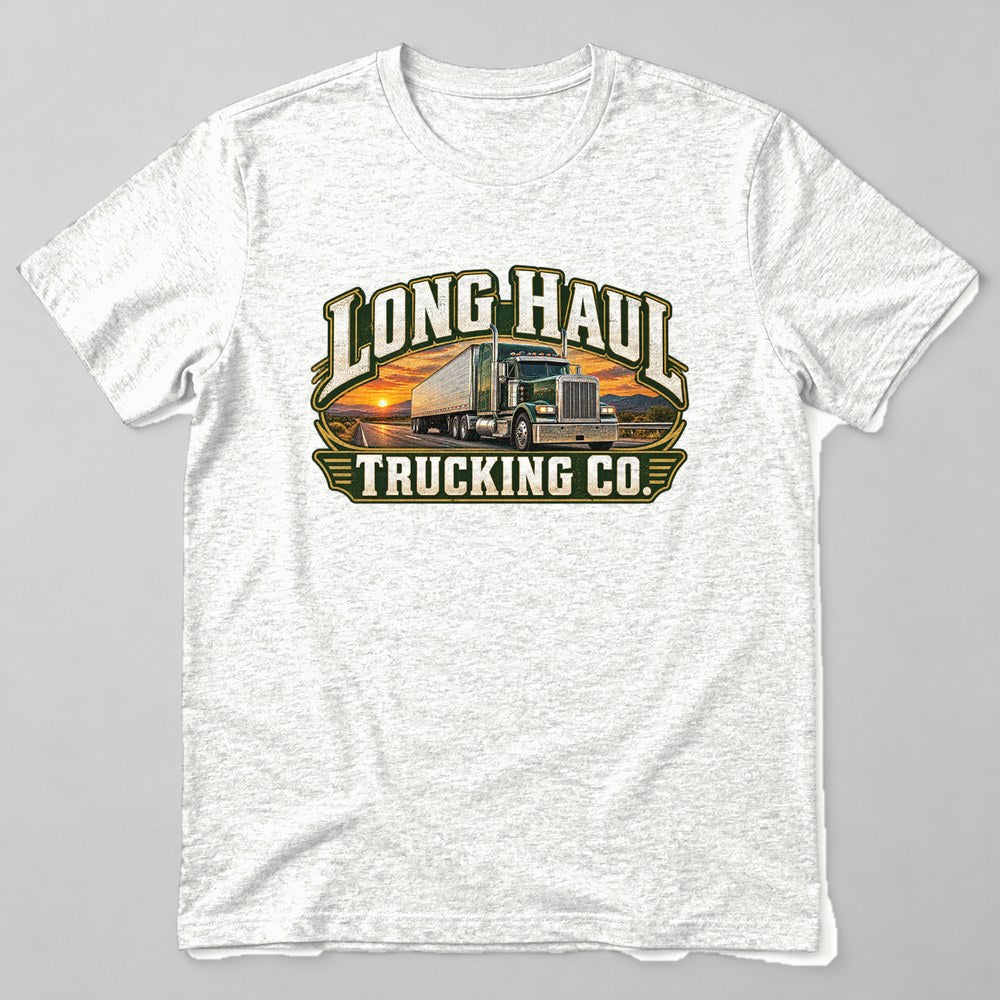 Long Haul Trucking Co. T-Shirt in White