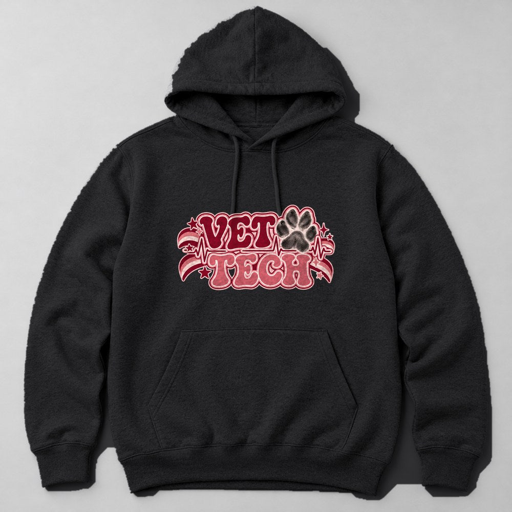 Vet Tech Hoodie in Black