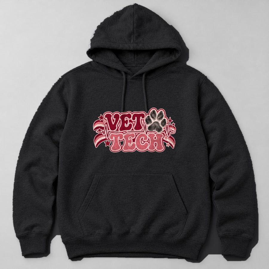 Vet Tech Hoodie in Black