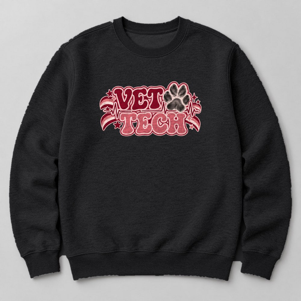 Vet Tech Sweatshirt in Black