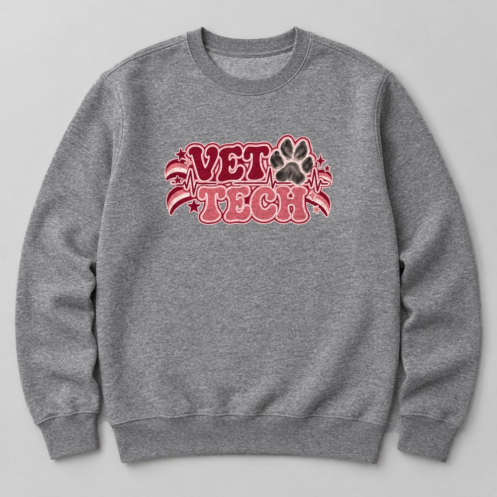 Vet Tech Sweatshirt in Heather Grey