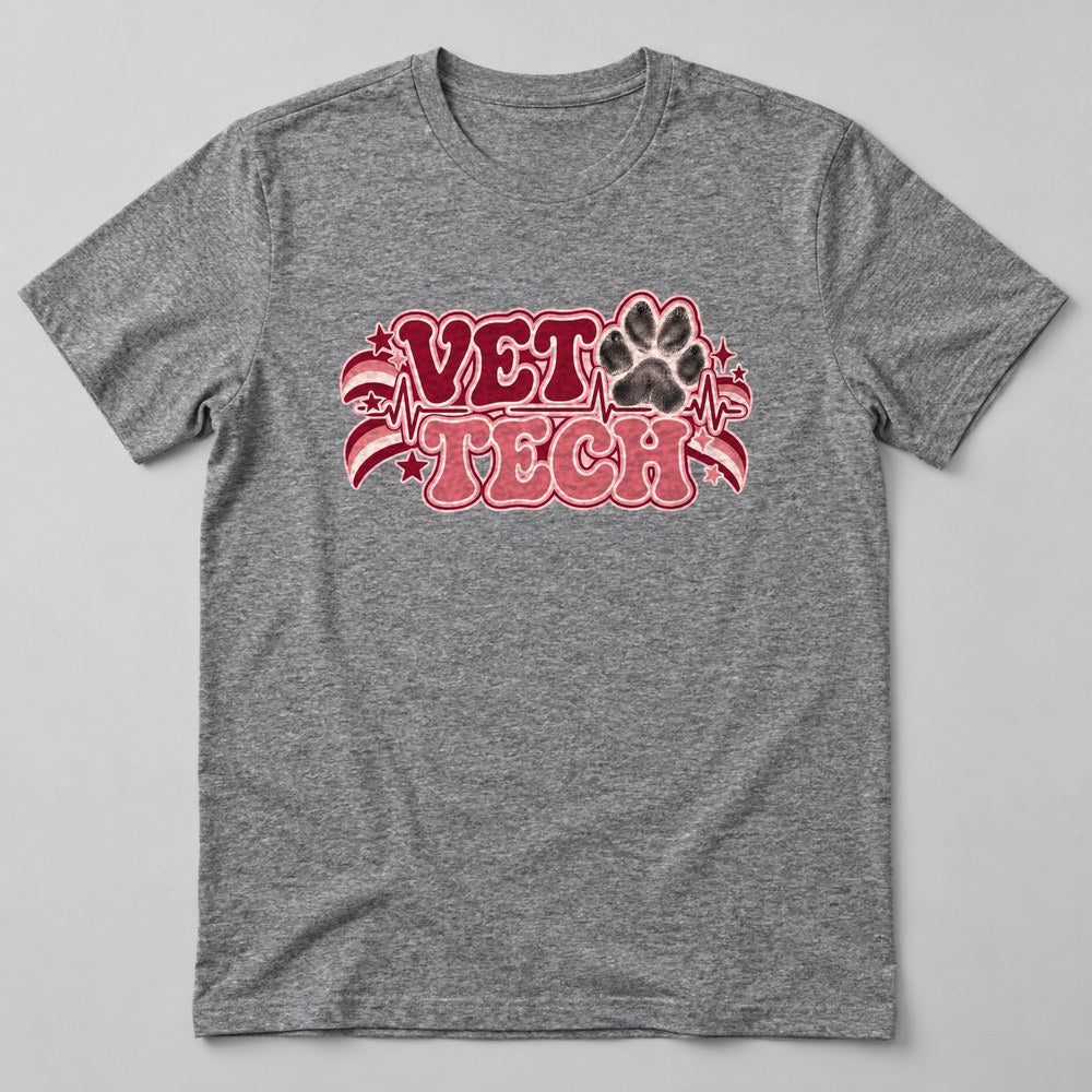 Vet Tech T-Shirt in Heather Grey