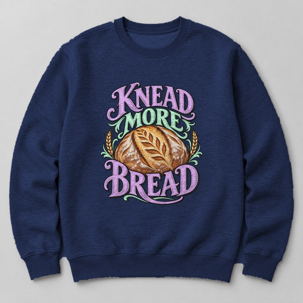 Knead More Bread Sweatshirt in Navy