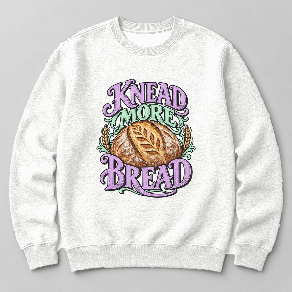 Knead More Bread Sweatshirt in White