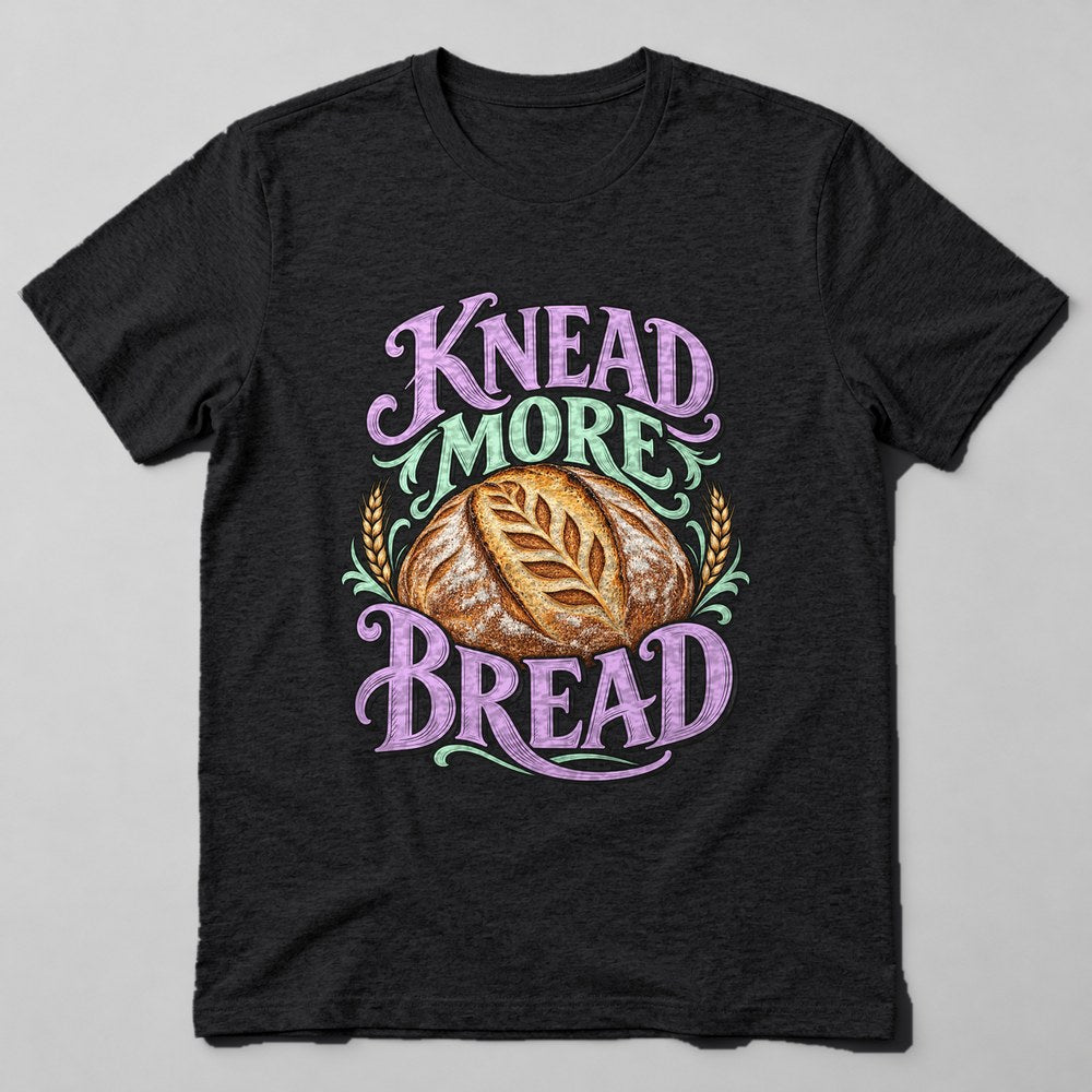 Knead More Bread T-Shirt in Black