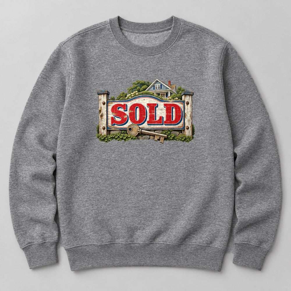 Sold Sweatshirt in Heather Grey