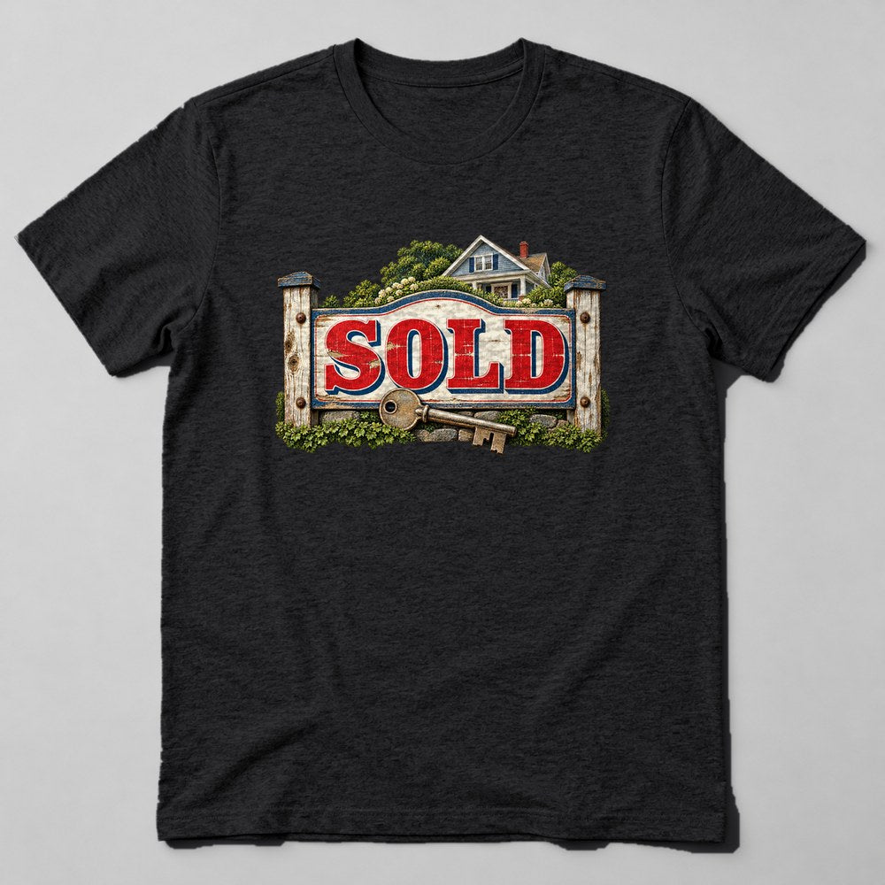 Sold T-Shirt in Black