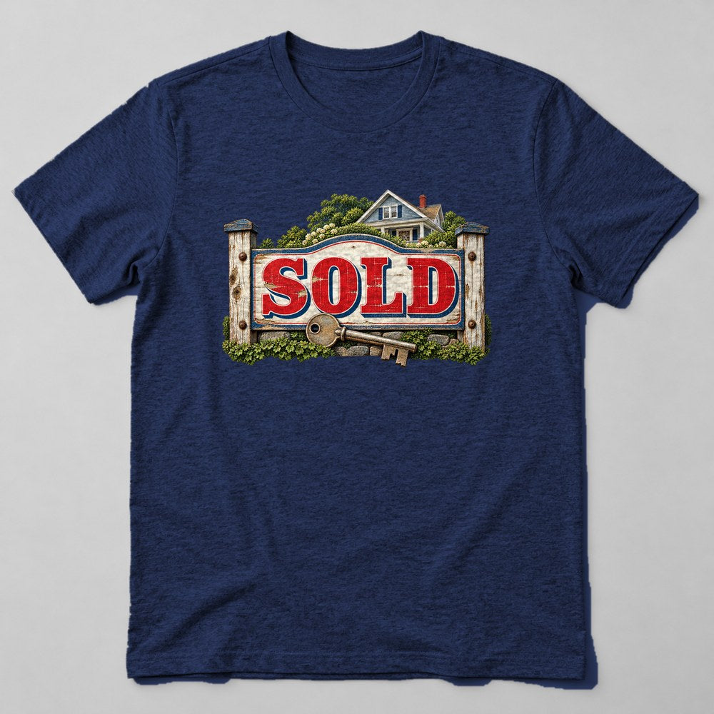 Sold T-Shirt in Navy