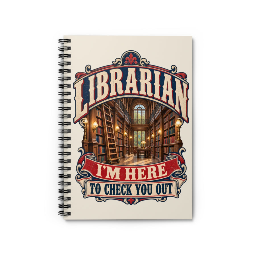 I'm Here to Check You Out Spiral Notebook — One Size