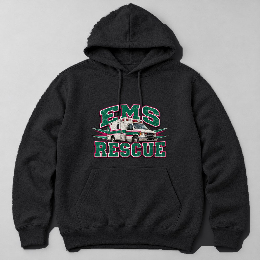 Ems Rescue Hoodie in Black