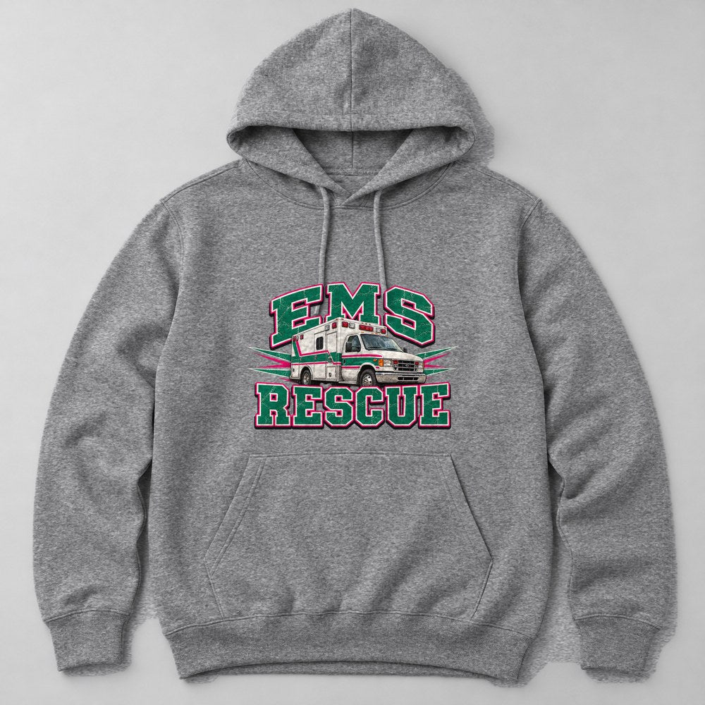 Ems Rescue Hoodie in Heather Grey