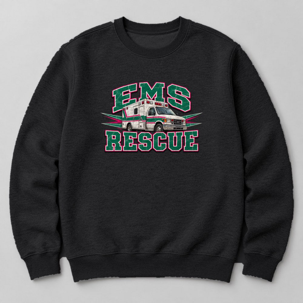 Ems Rescue Sweatshirt in Black