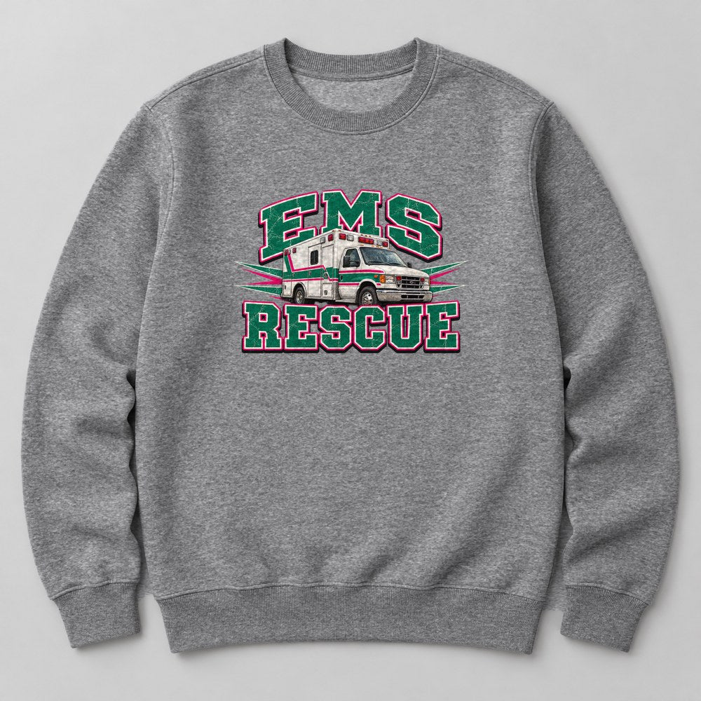 Ems Rescue Sweatshirt in Heather Grey