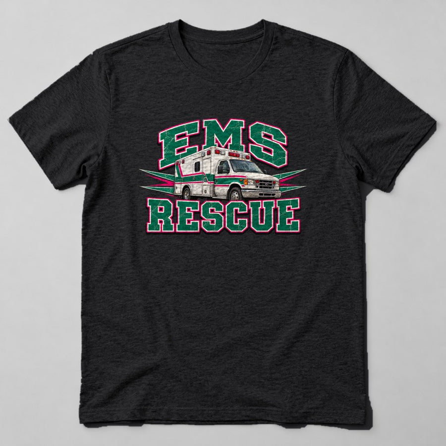 Ems Rescue T-Shirt in Black