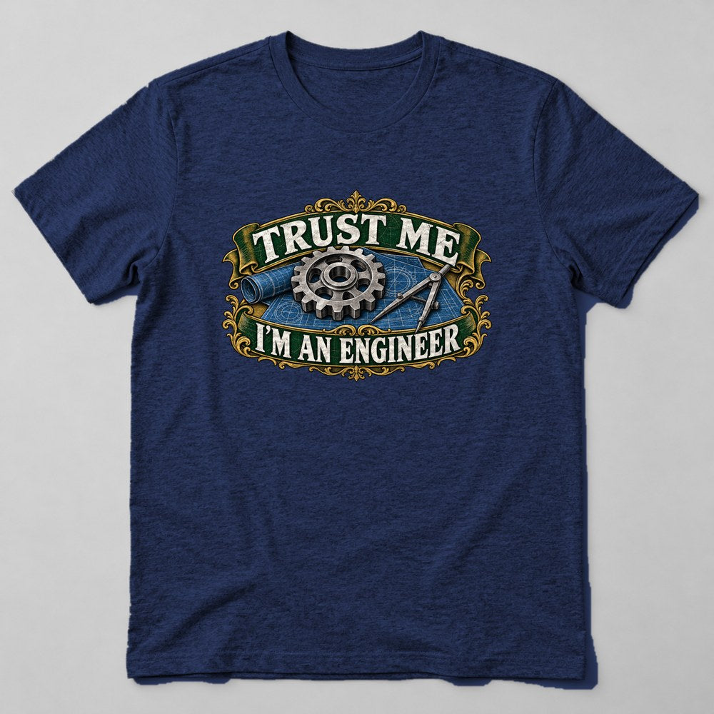 Trust Me I'm an Engineer T-Shirt in Navy