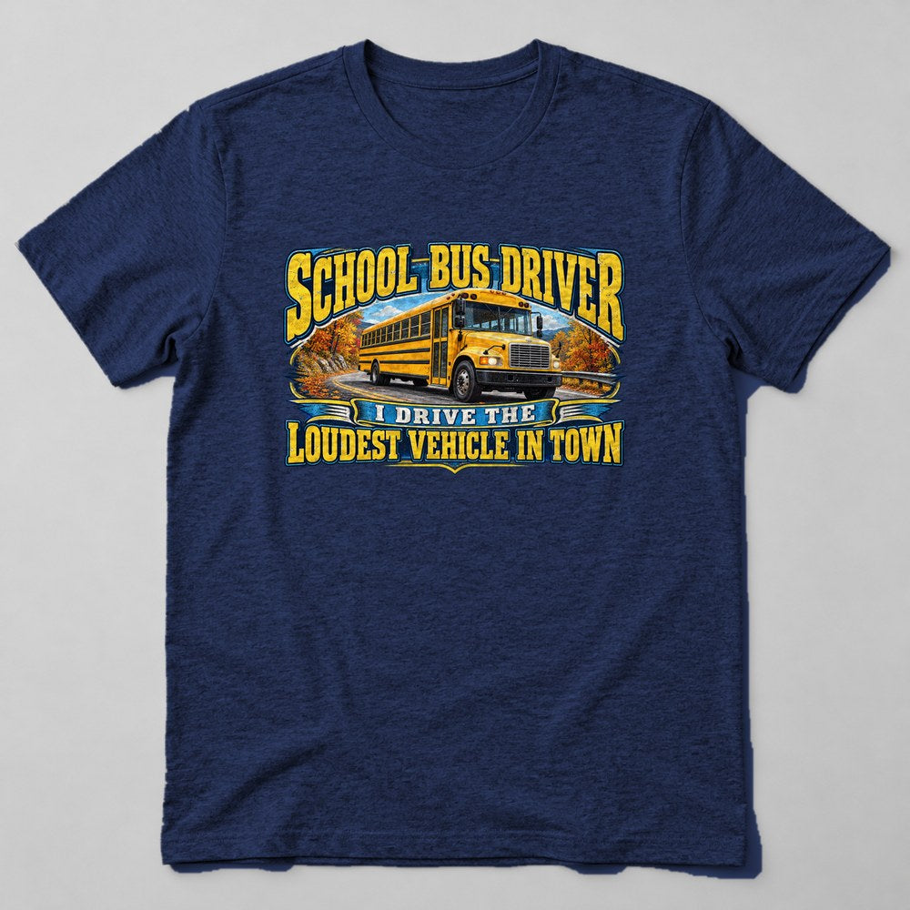 School Bus Driver t-shirt in Navy