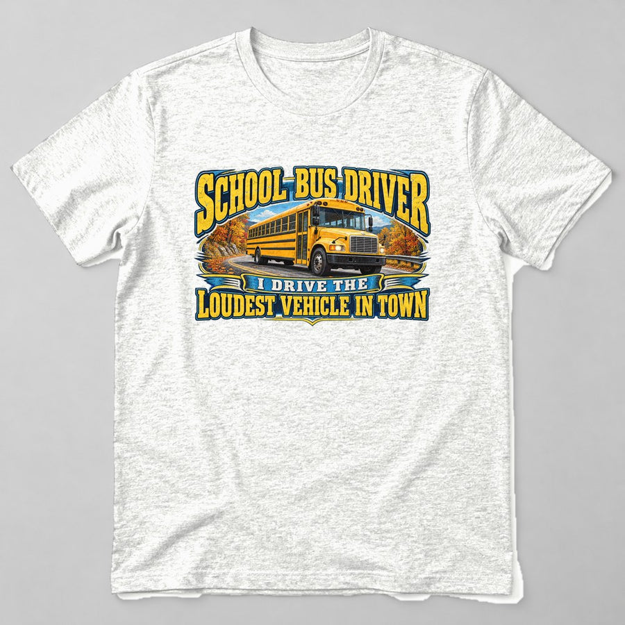 School Bus Driver t-shirt in White