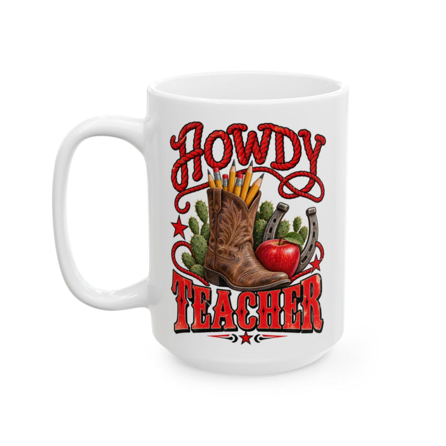 Howdy Teacher Mug — 15oz